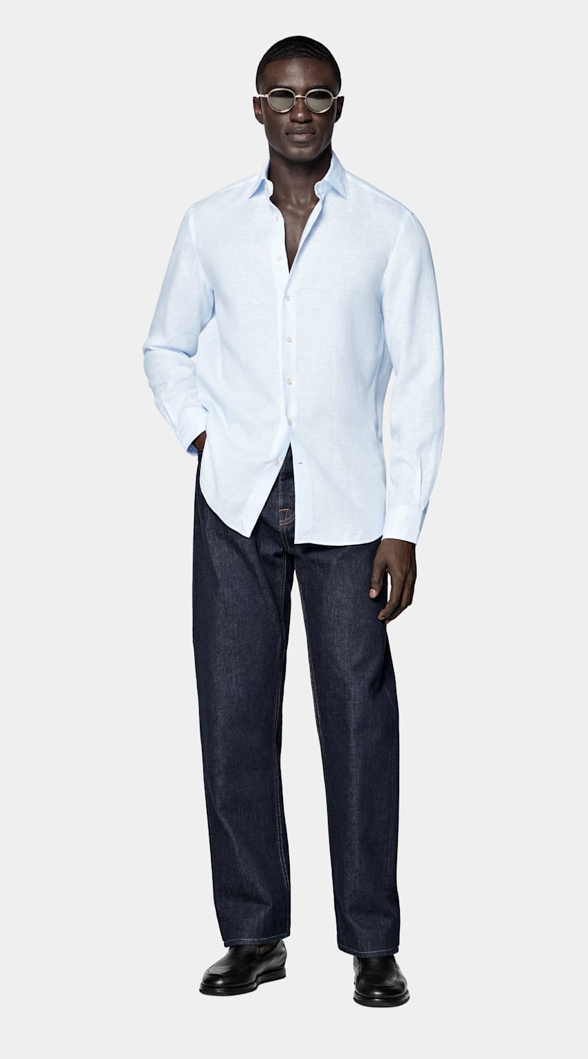 Camisa azul-clara | MC046