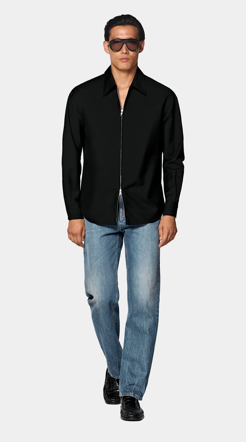 Sobrecamisa preta | MC058