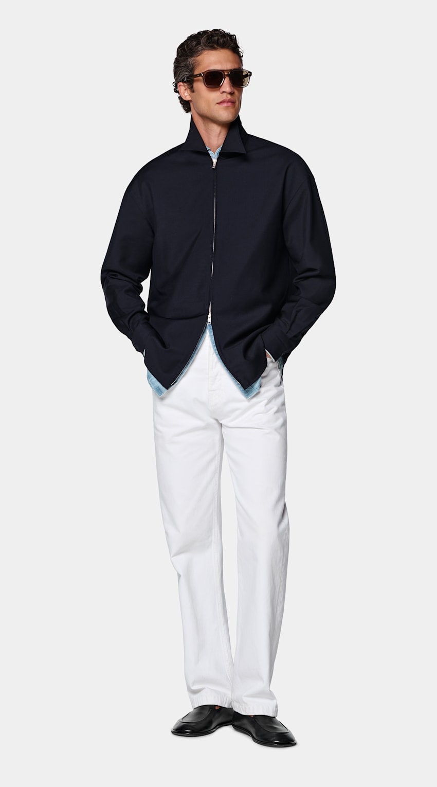 Sobrecamisa azul-marinho | MC028