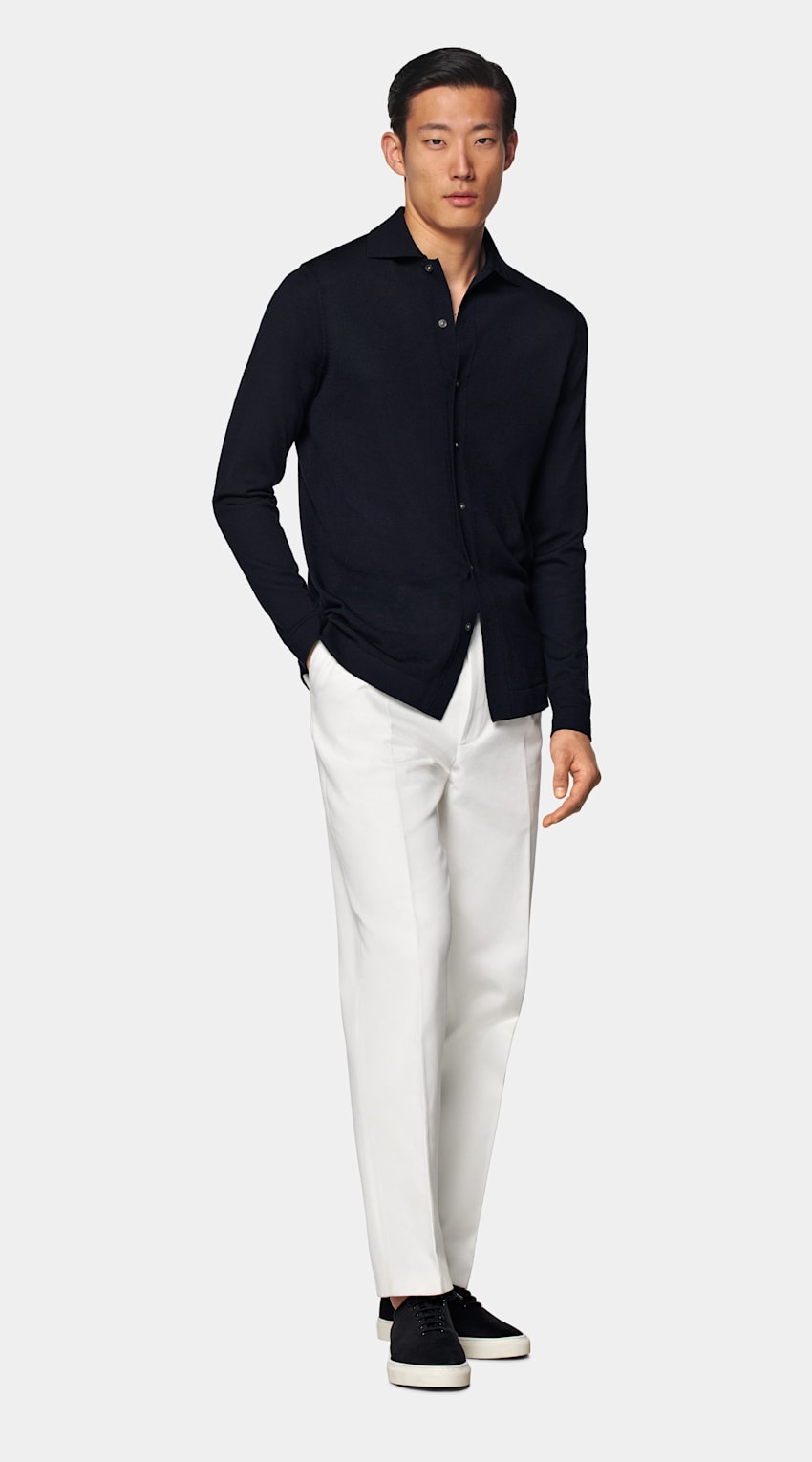 Camisa azul-marinho | MC123