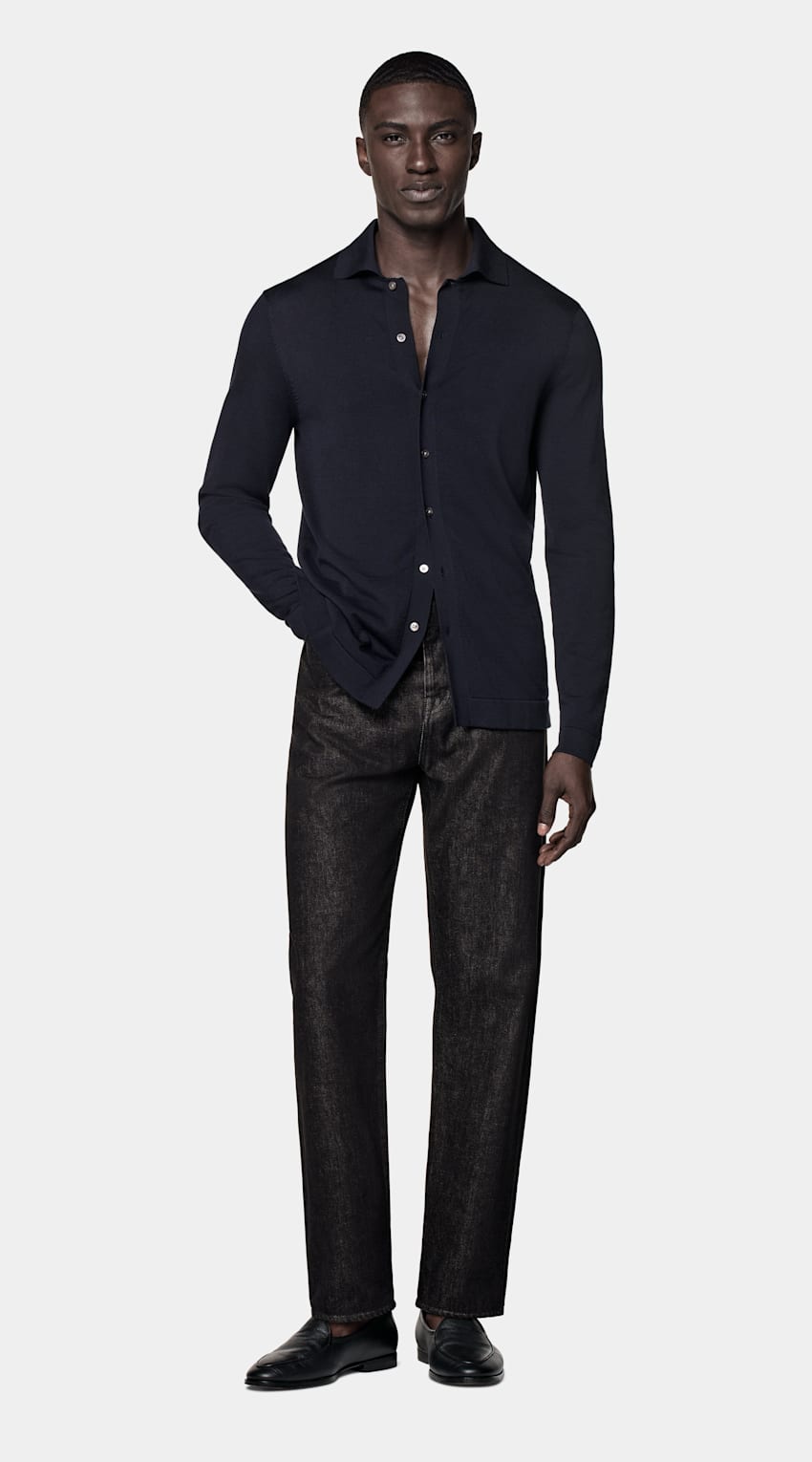 Camisa azul-marinho | MC137