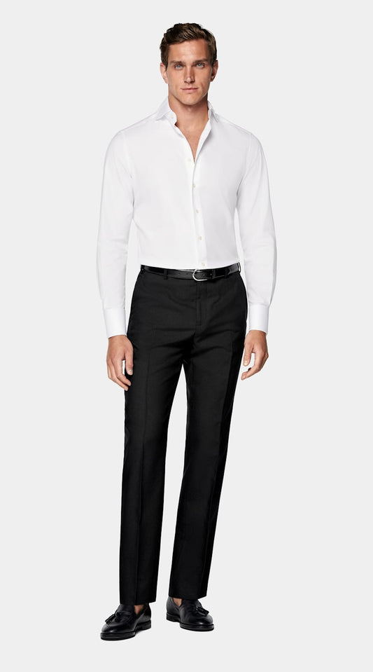 Camisa branca com colarinho cutaway | MC131