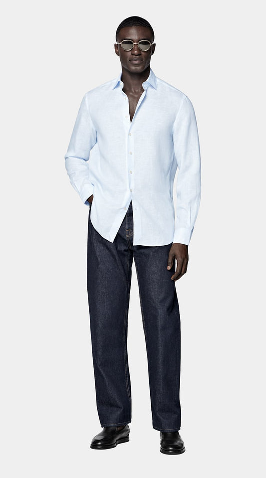 Camisa azul-clara | MC046