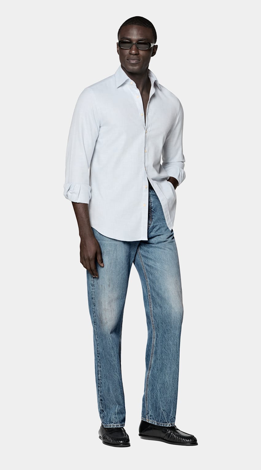 Camisa azul-clara | MC020