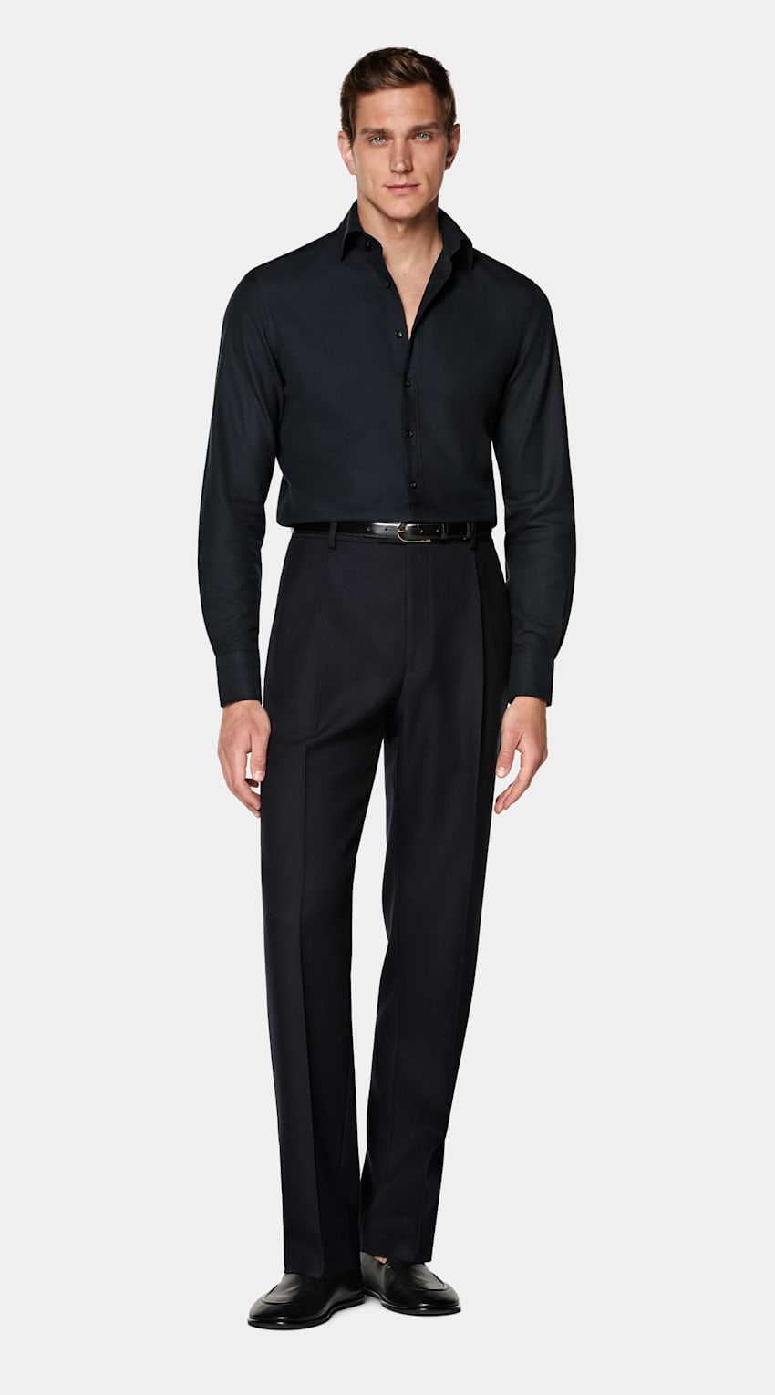 Camisa azul-marinho | MC026
