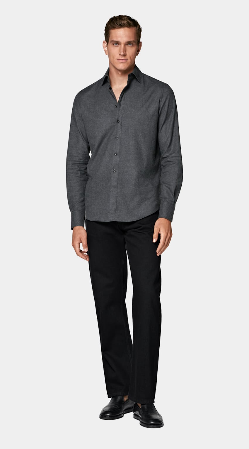 Camisa cinzenta-escura | MC065