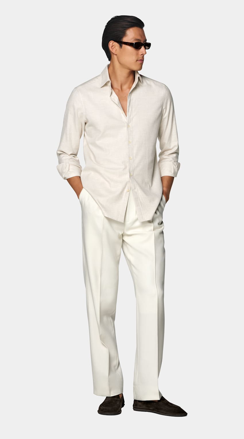Camisa areia | MC022