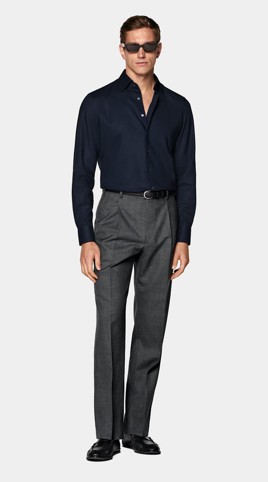 Camisa azul-marinho | MC036