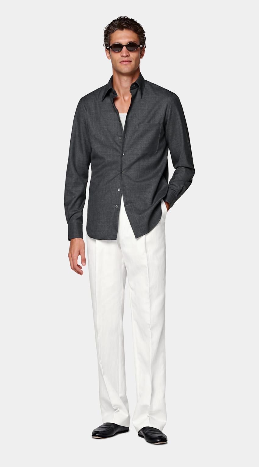 Sobrecamisa cinzenta-escura | MC060