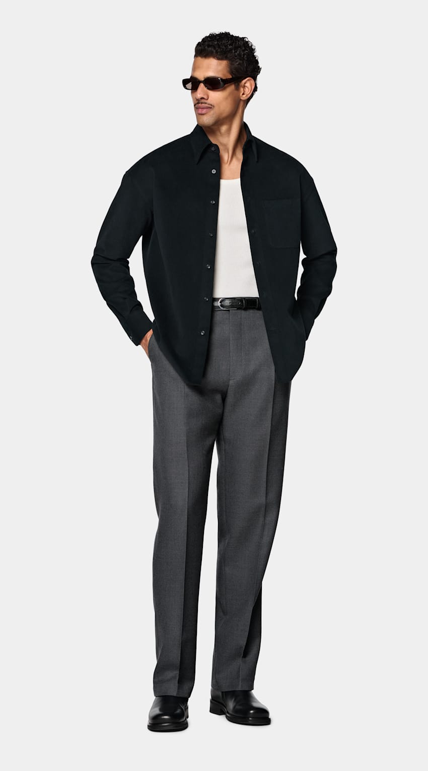 Sobrecamisa preta | MC035