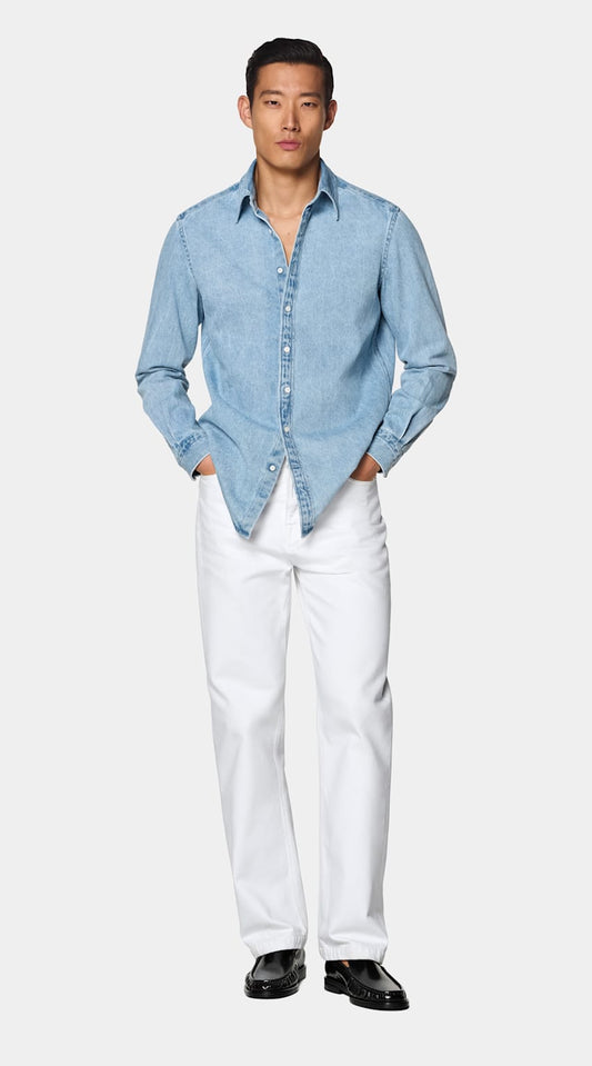 Camisa azul-clara | MC004