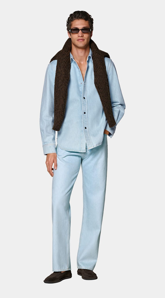 Camisa azul-clara | MC070