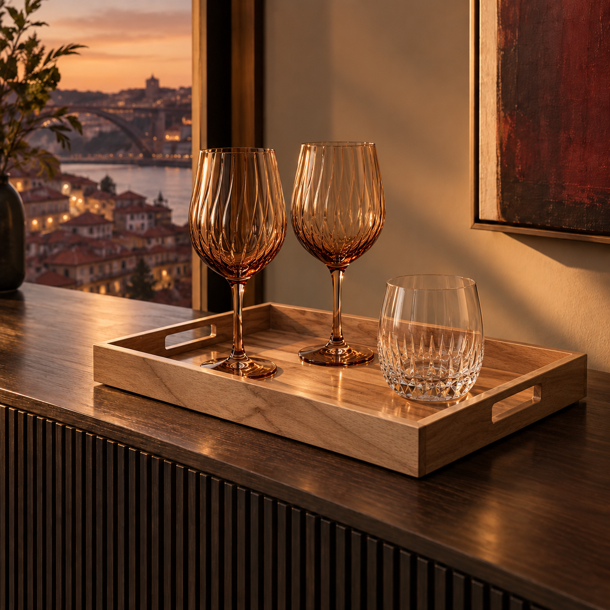 Set Porto Wine — composição FLYRKE HOME