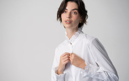 Camisa Catalina — Branca | Popelina de algodão