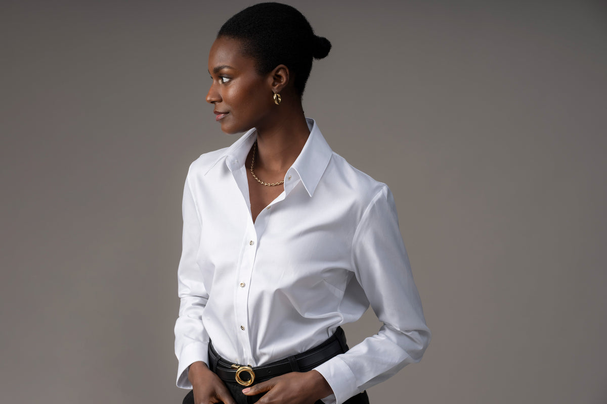 Camisa Colleen — Branca | Algodão Oxford