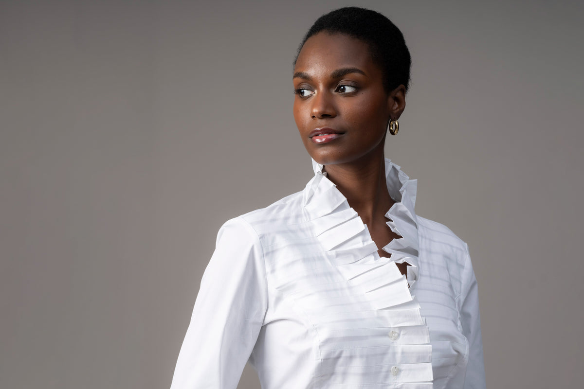 Camisa Suzanna — Branca | Popelina de algodão