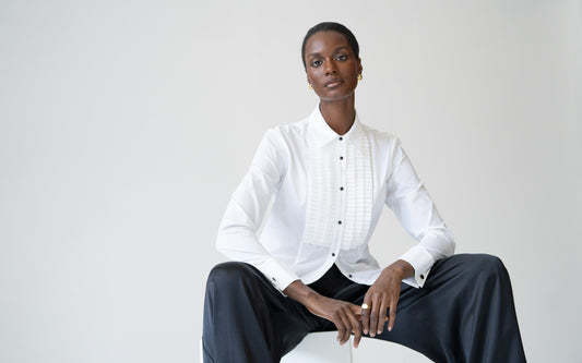 Camisa Antoinette — Branca | Popelina de algodão