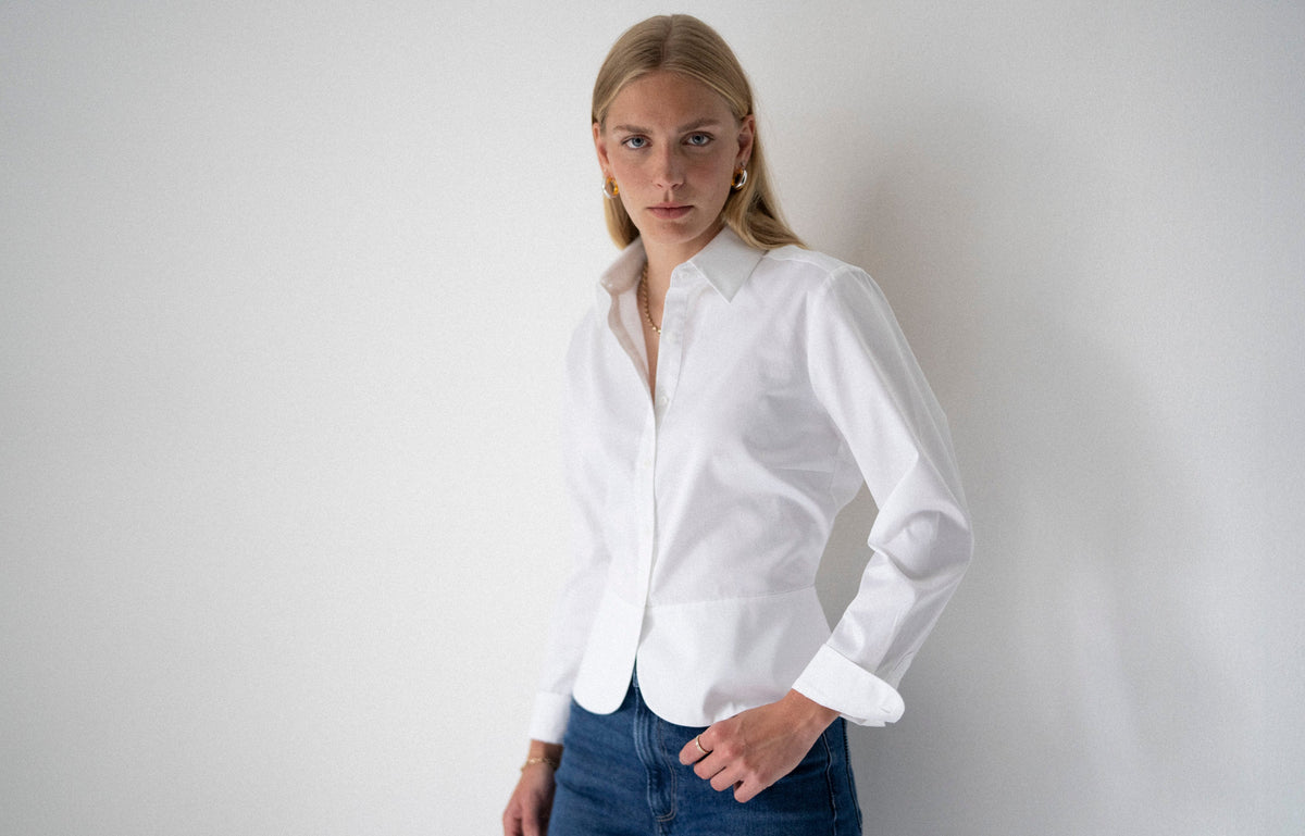 Camisa Odette — Branca | Cetim de algodão