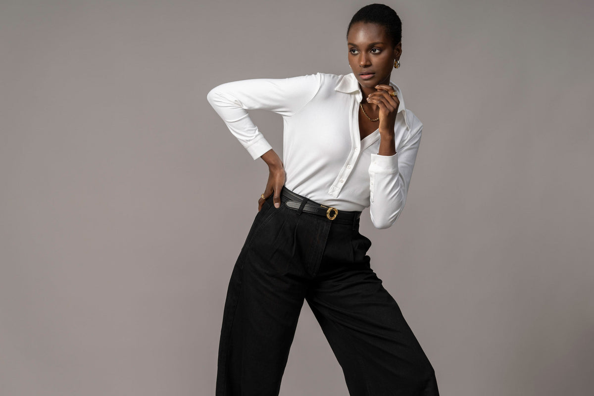 Camisa Meredith — Branca | Jersey de algodão