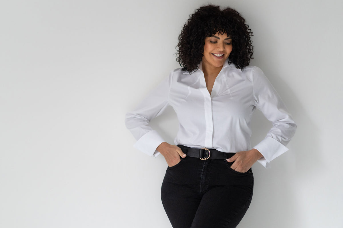 Camisa Madelena Curve — Branca | Popelina de algodão