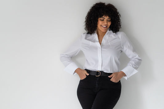 Camisa Madelena Curve — Branca | Popelina de algodão